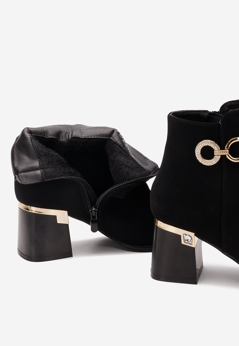 Bottines à talon noires Margie V3