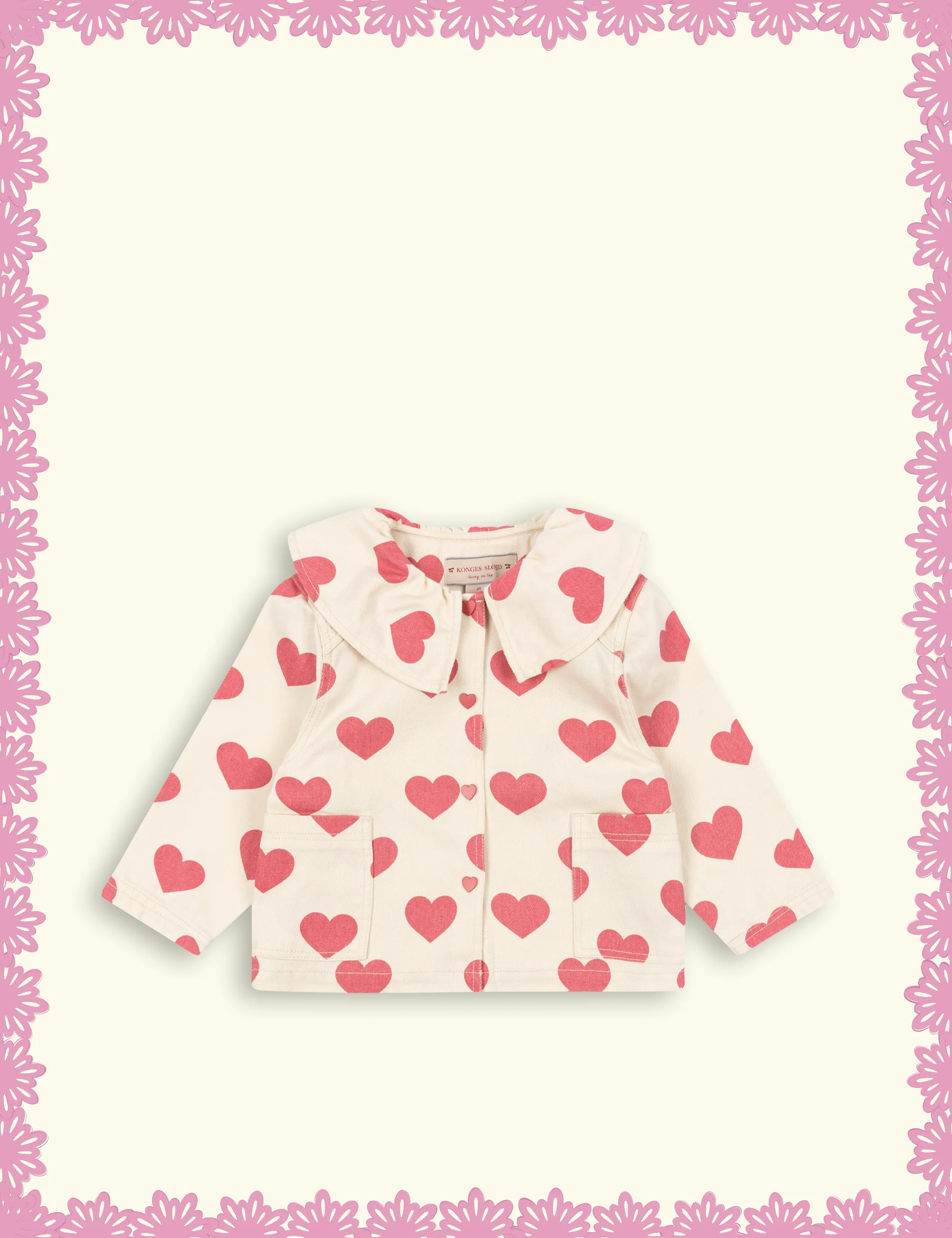 Magot jakke - bon coeur pink - 2Y