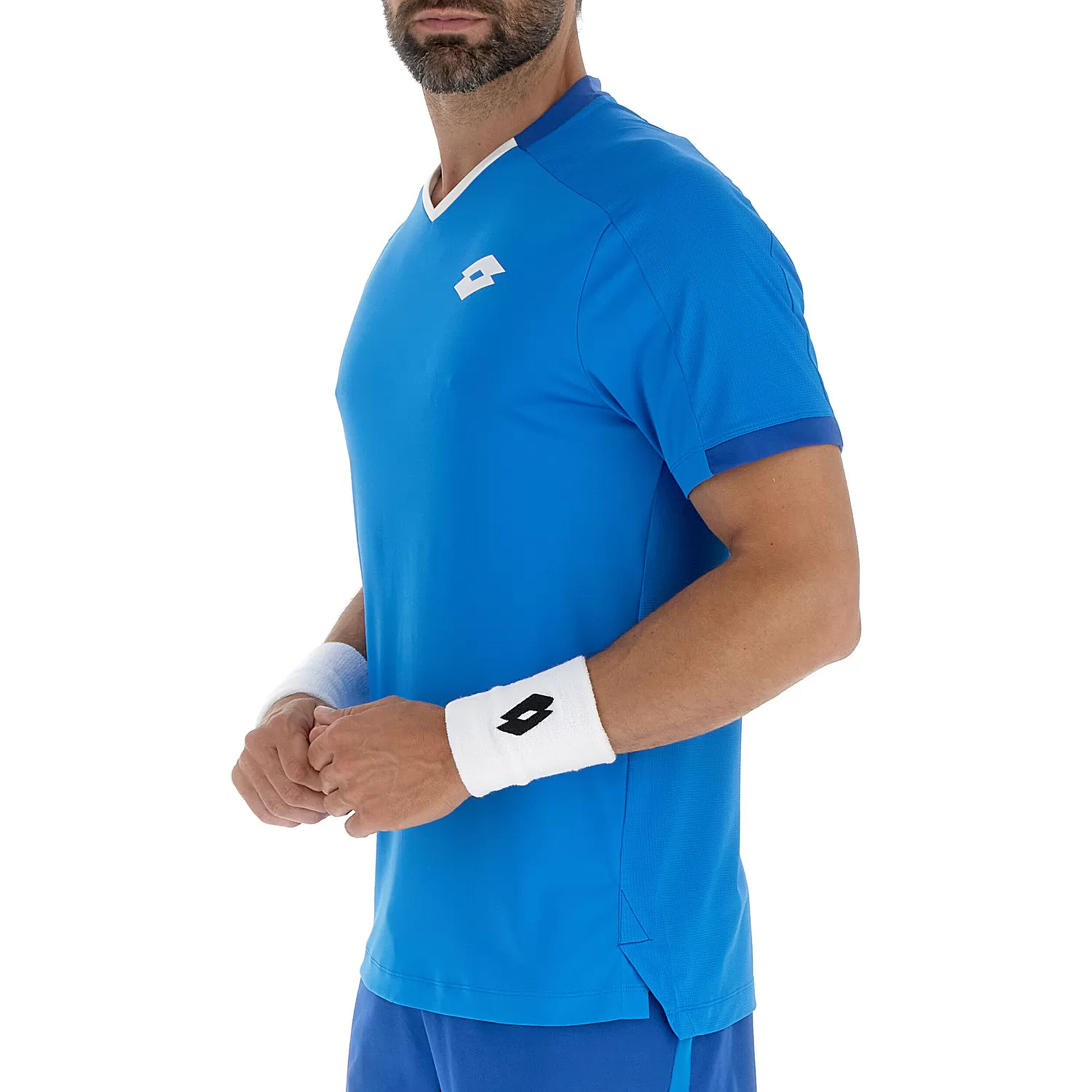 Lotto Tech IV D3 T-shirt Hommes - Bleu , Noir