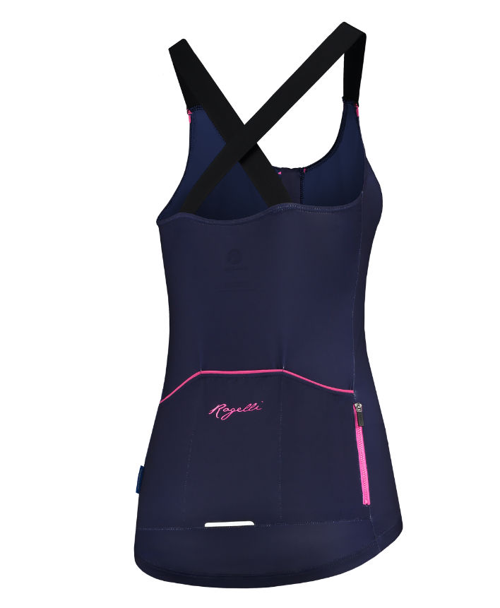 Rogelli Twist Top - Kvinde - Blå / Pink