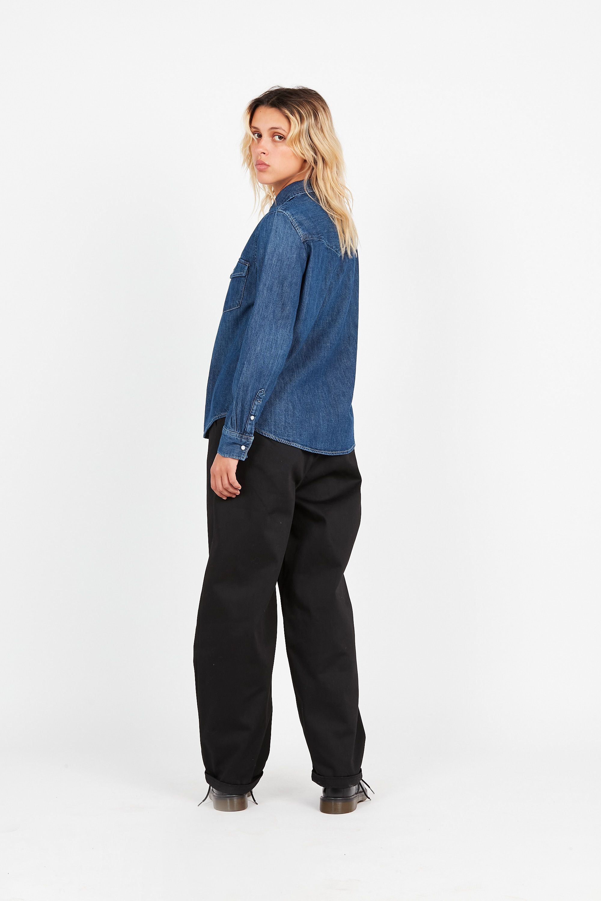HUF Pantalon WO TWILL Noir