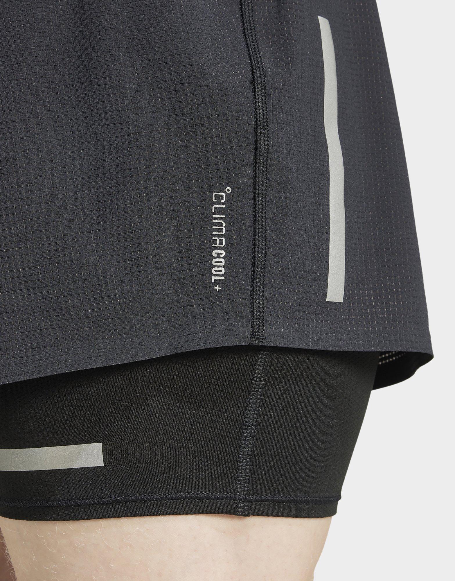 adidas Short de running réfléchissant 2 en 1 Ultimate