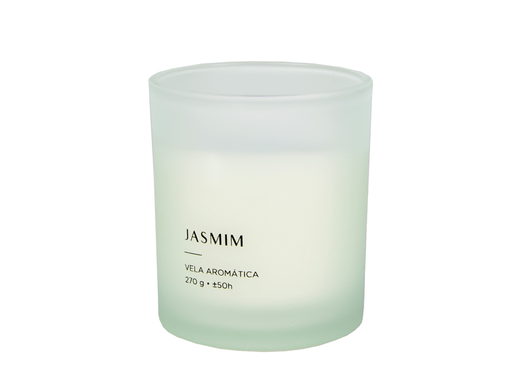 VELA EM COPO VIDRO MANULENA JASMIN 270G