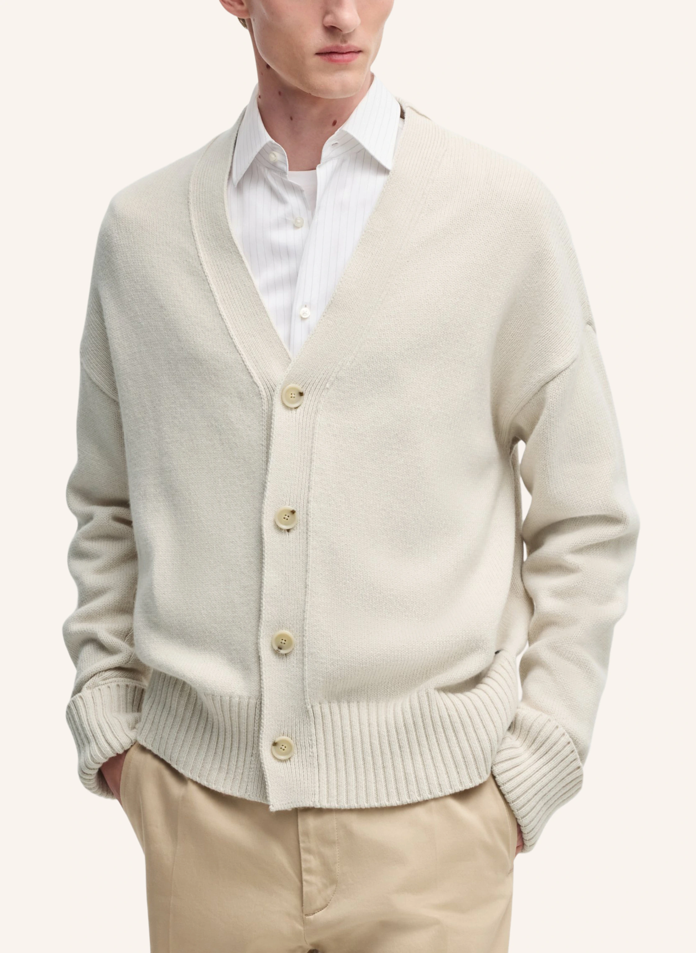 BOSS Strickjacke C-BELLACO Relaxed Fit