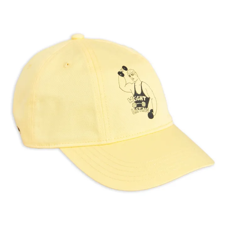Mini Rodini Casquette Bodybuilder Coton Bio | Jaune