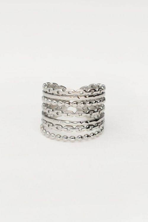 Statement kettingen ring