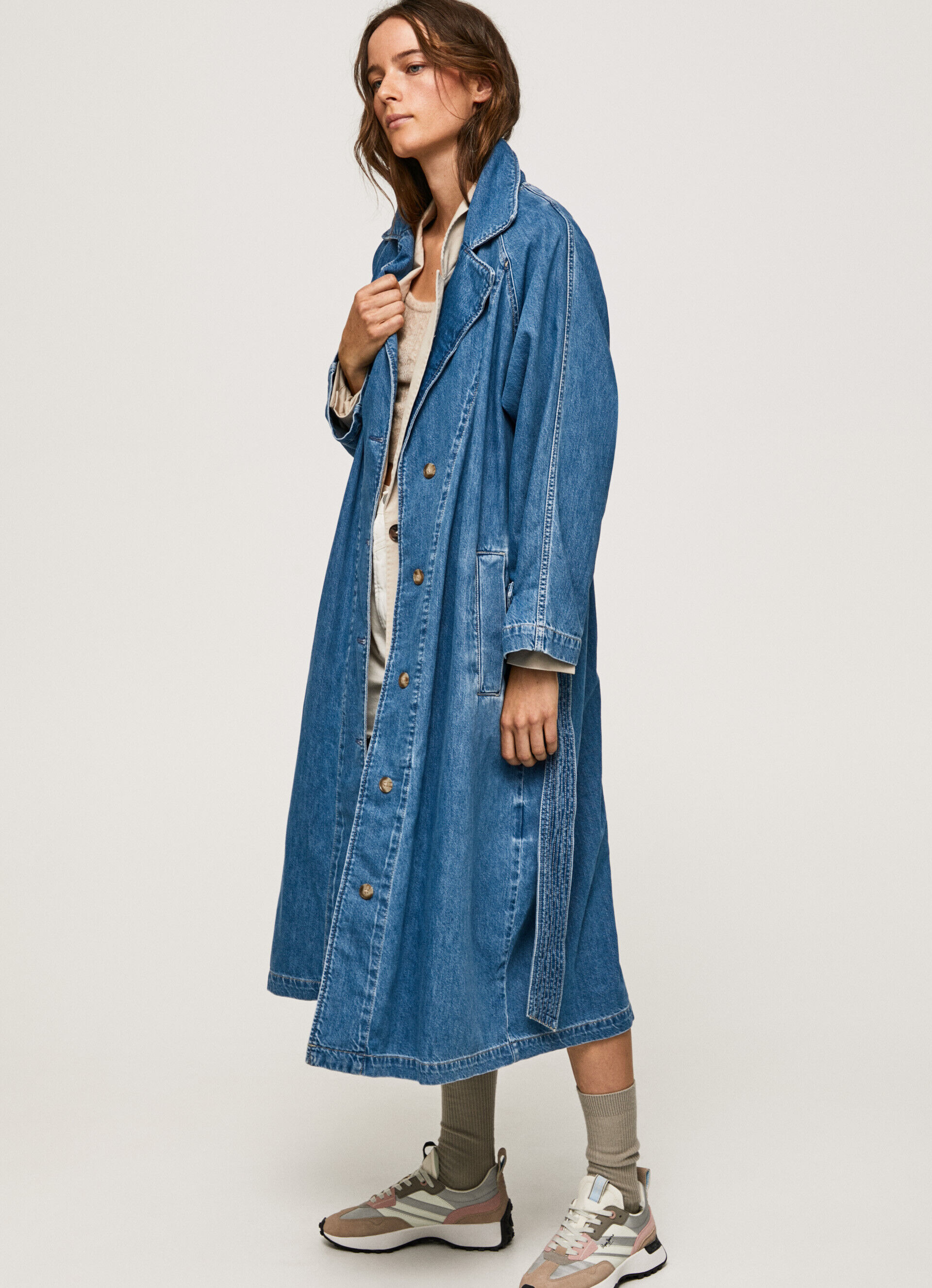 TRENCH COAT JEANS OVERSIZED - jeans