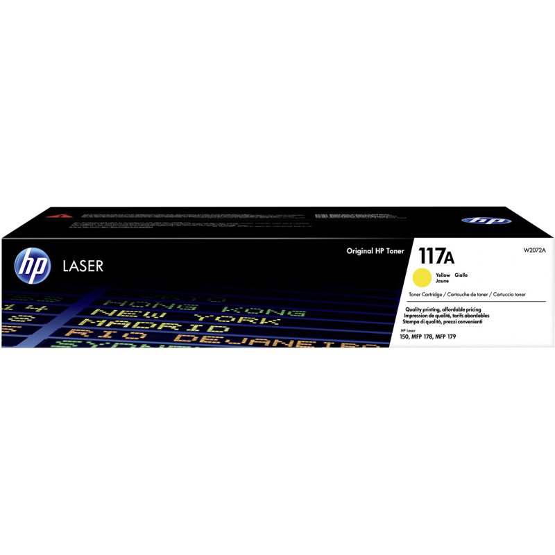 HP 117A - W207xA Toners couleurs séparées pour imprimante laser