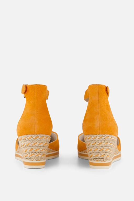 Tamaris Espadrilles oranje Leer