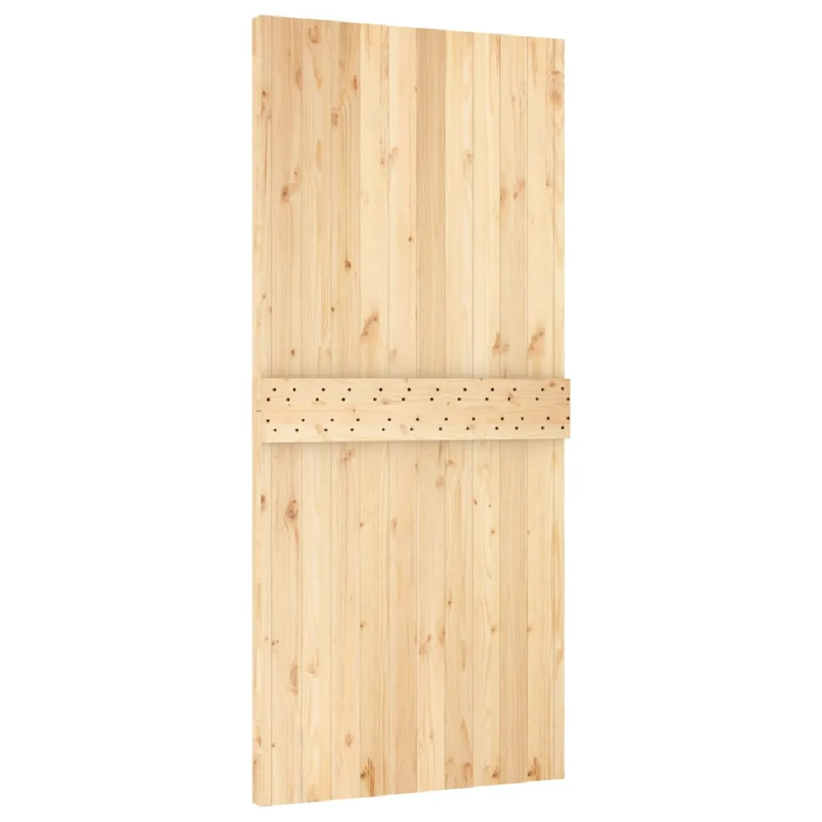vidaXL Porte coulissante pin massif 95x210 cm avec kit