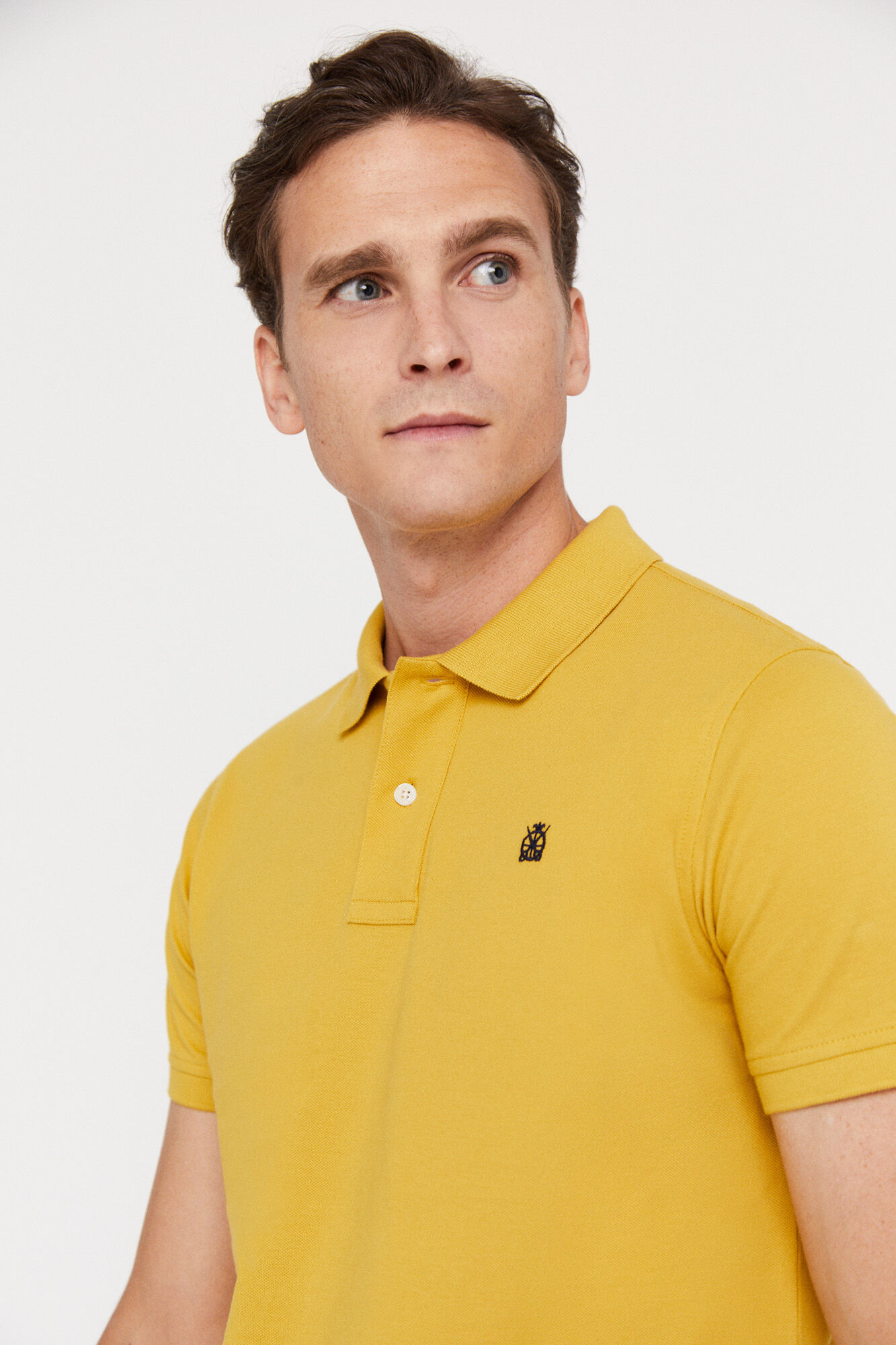 Camisa polo com logotipo - Dourada