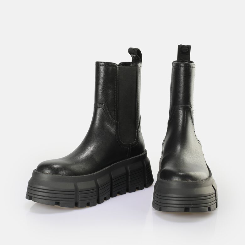 AVA Chelsea Bottes vegan, noir