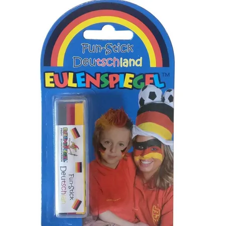 Eulenspiegel Fun-Stick (Schwarz/Rot/Gelb)