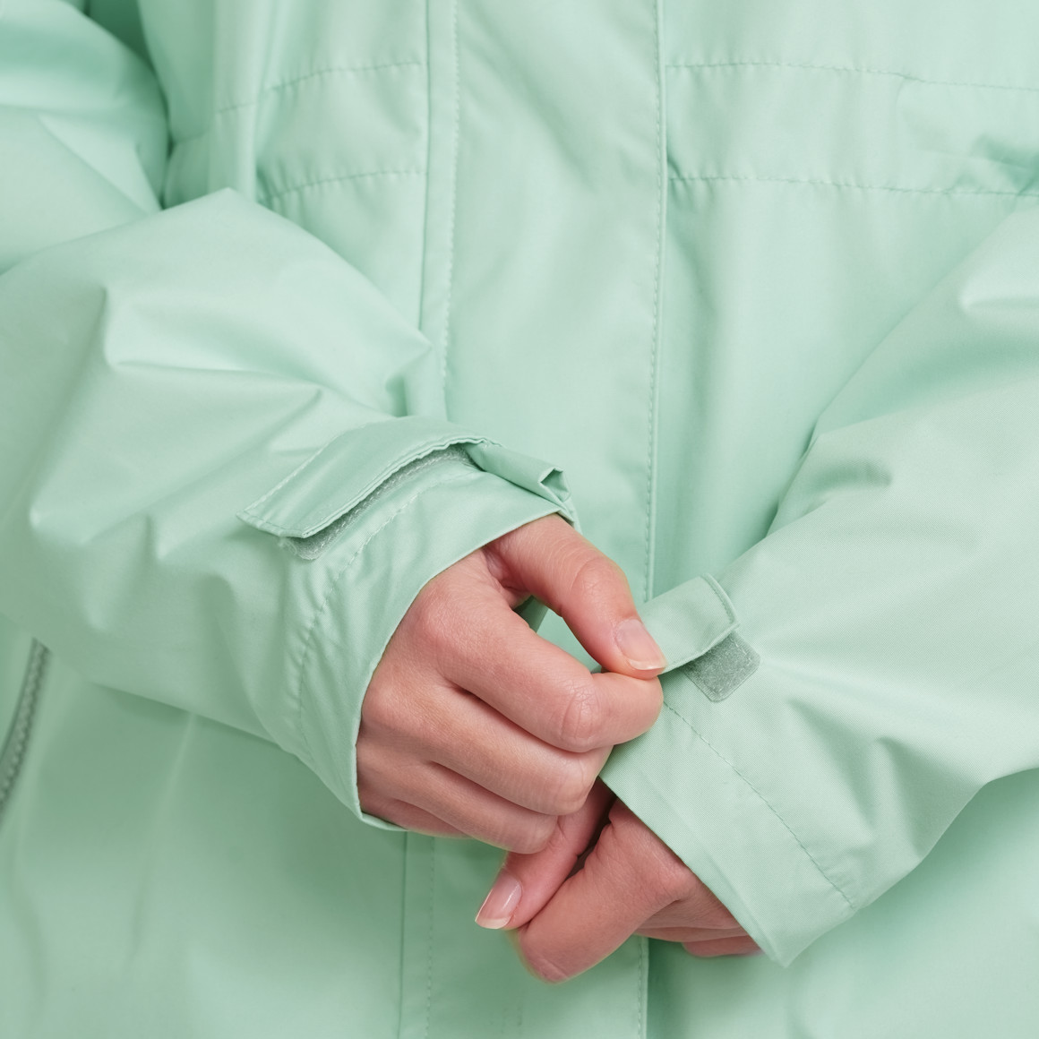Gina Damen Parka in Unifarben salbei