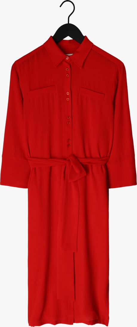 CHPTR-S rode chptr-s midi jurk necessity dress