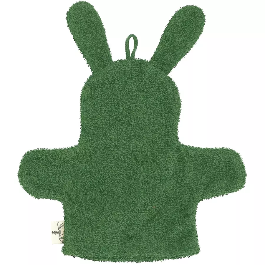 Sterntaler Spiel-Waschhandschuh Kinni dunkelgrün