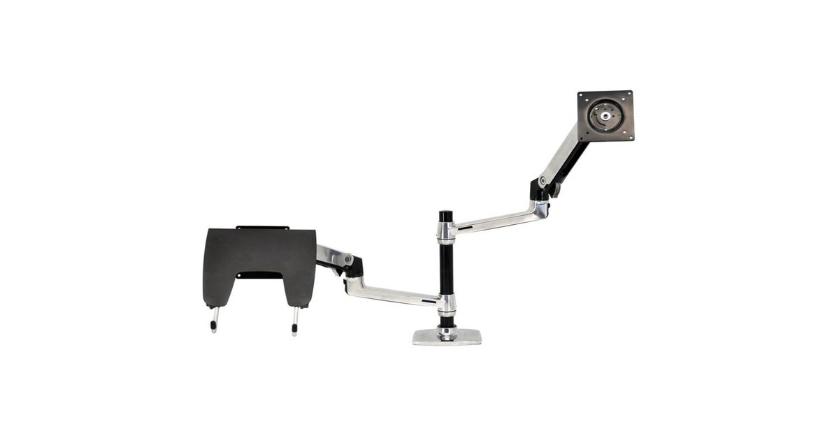 ErgotronLX Dual Stacking monitorarm  (Zilver)