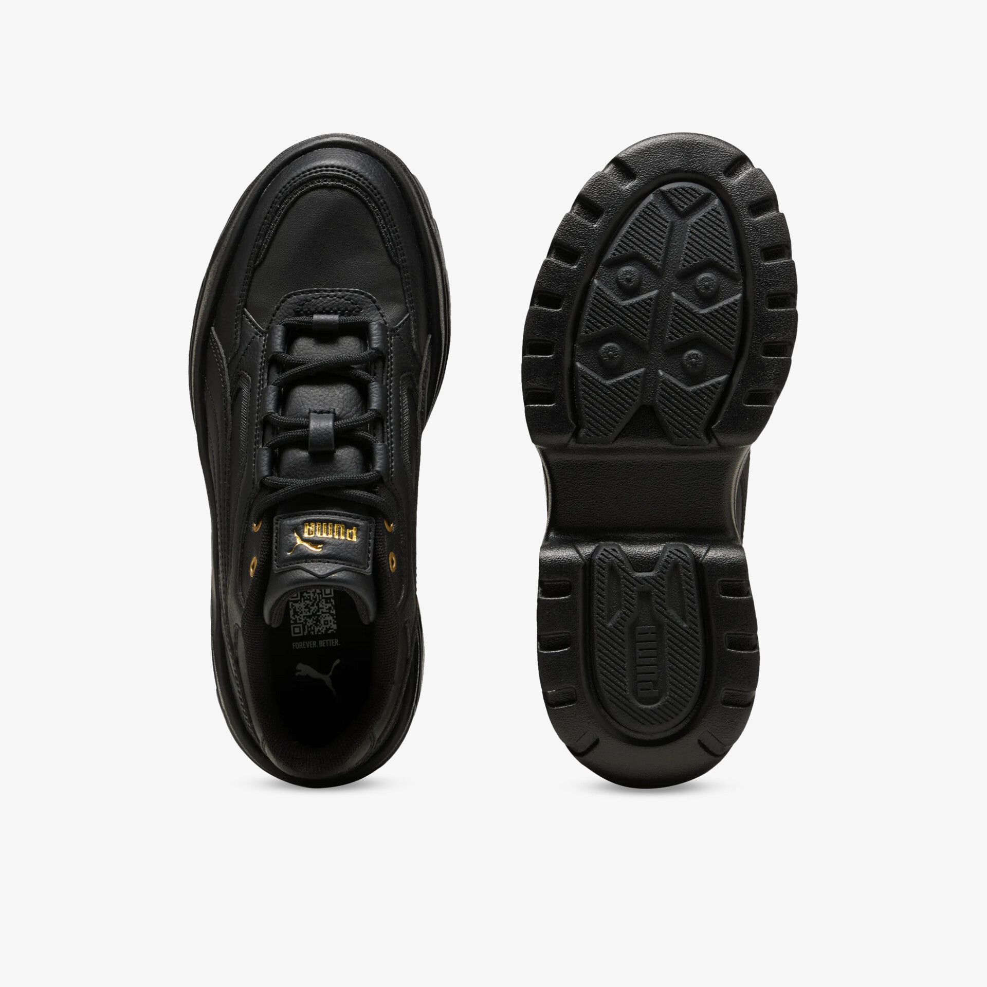 PUMA Karmen X-Tra Damen Plateau Sneaker schwarz