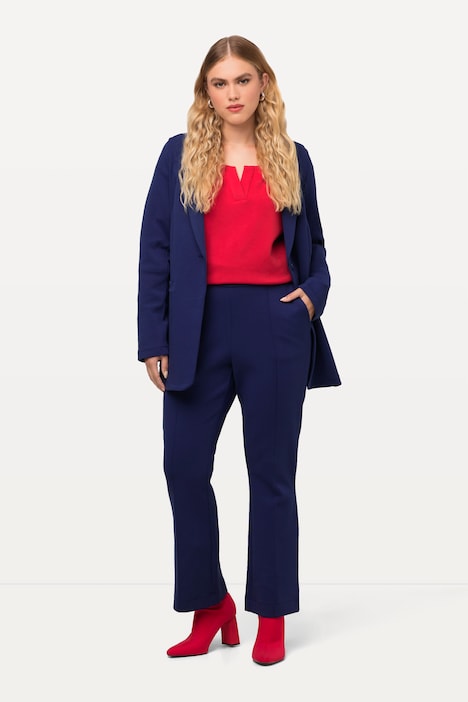 Jerseyhose, ausgestellter Saum, Punto-di-Roma