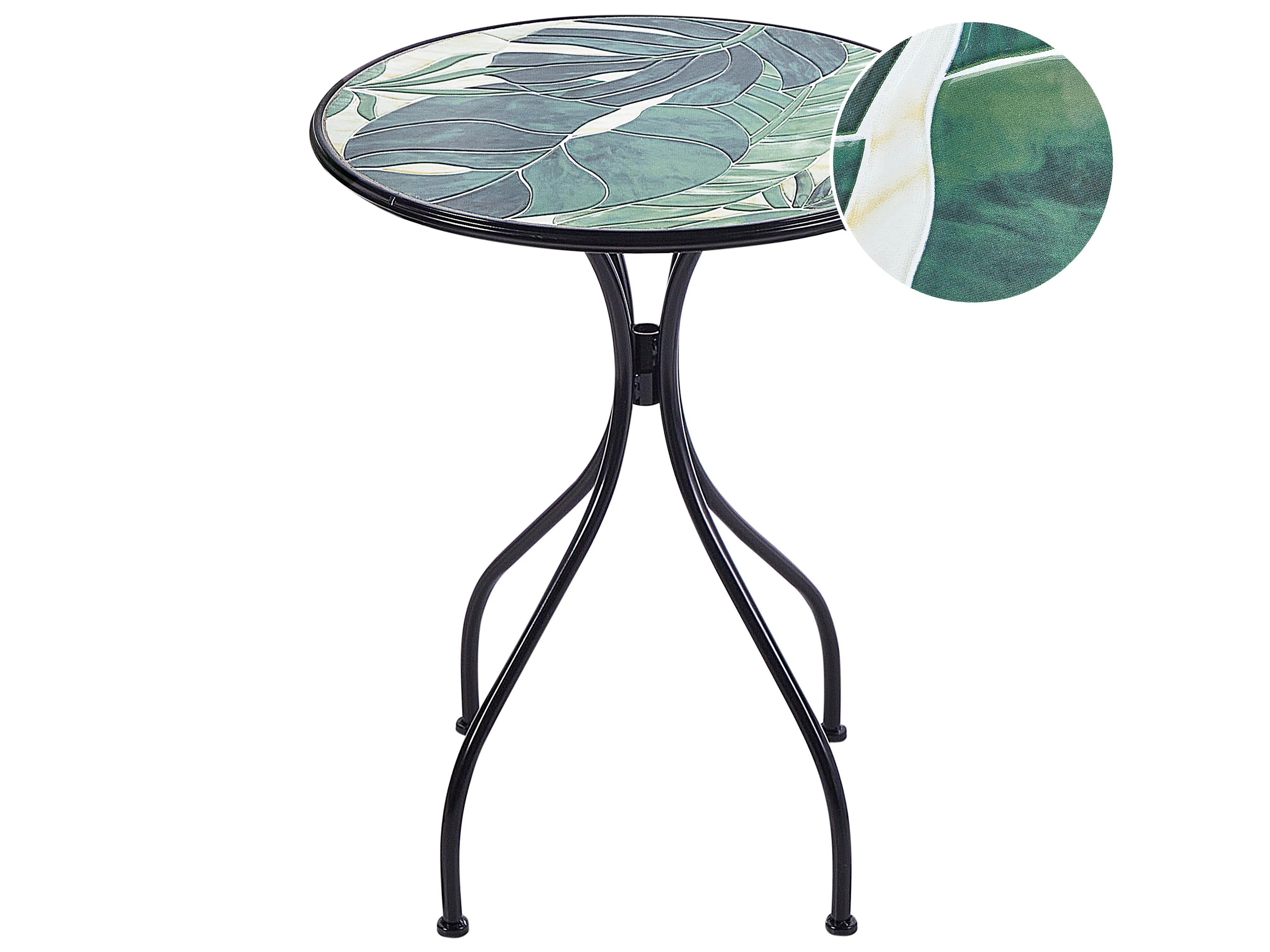 Bistrotafel COZZANA 60 cm 60 cm Metaal Zwart