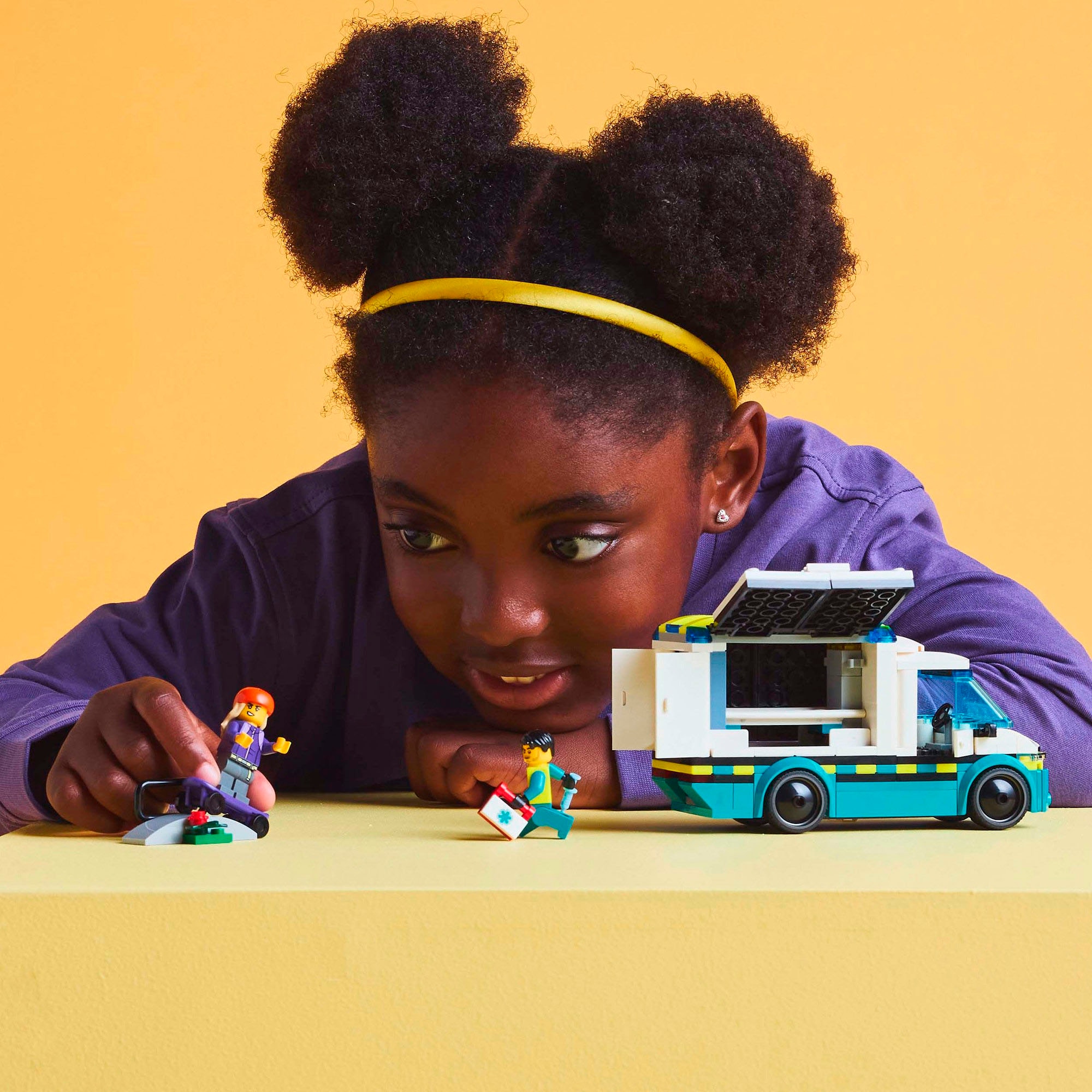 LEGO® Konstruktionsspielsteine »Rettungswagen (60451), LEGO City« Made in Europe