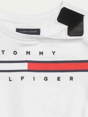 Vestido camiseta de algodão puro com logo adaptável