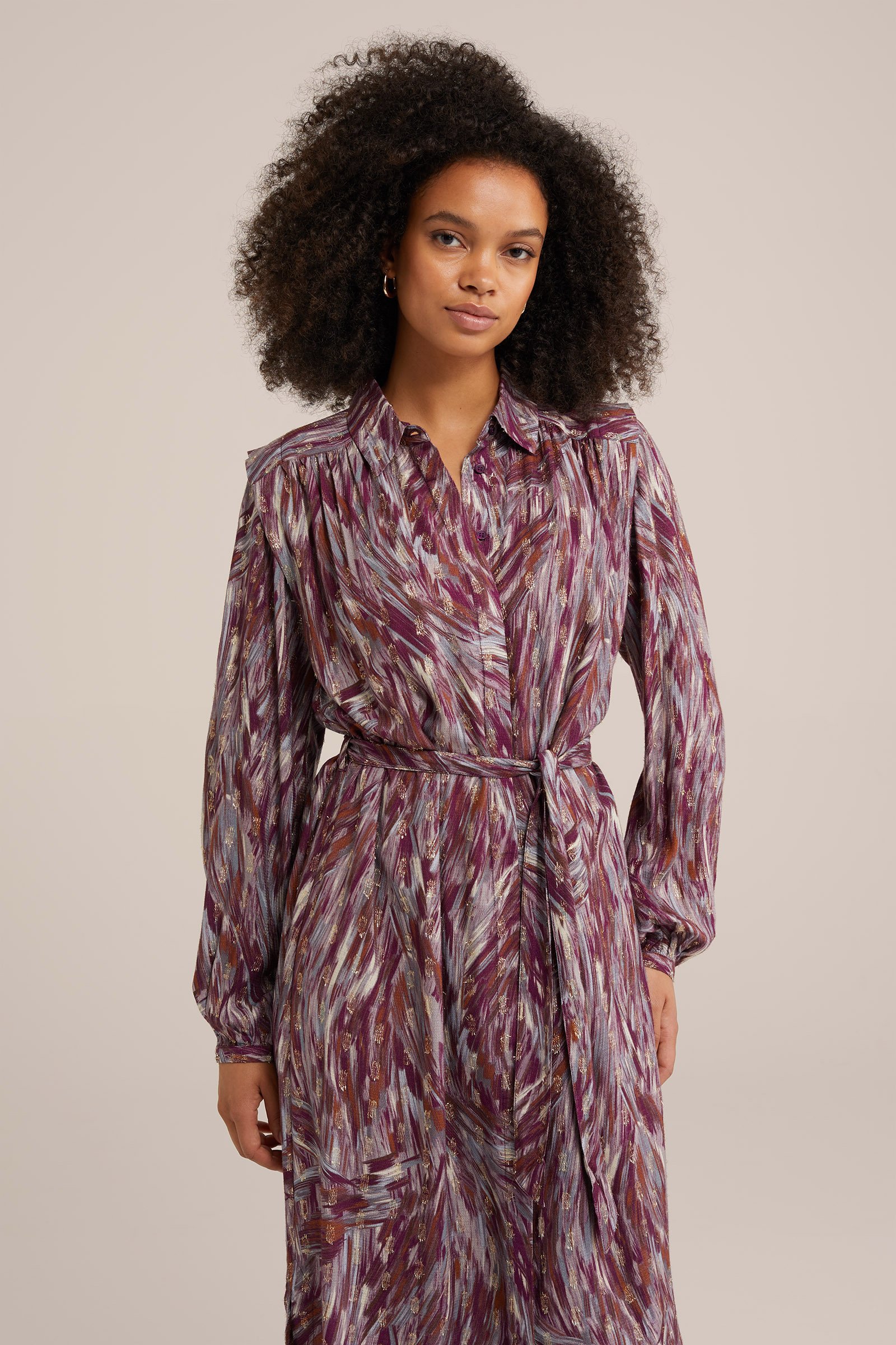 jurk met dessin WE Fashion Multikleur