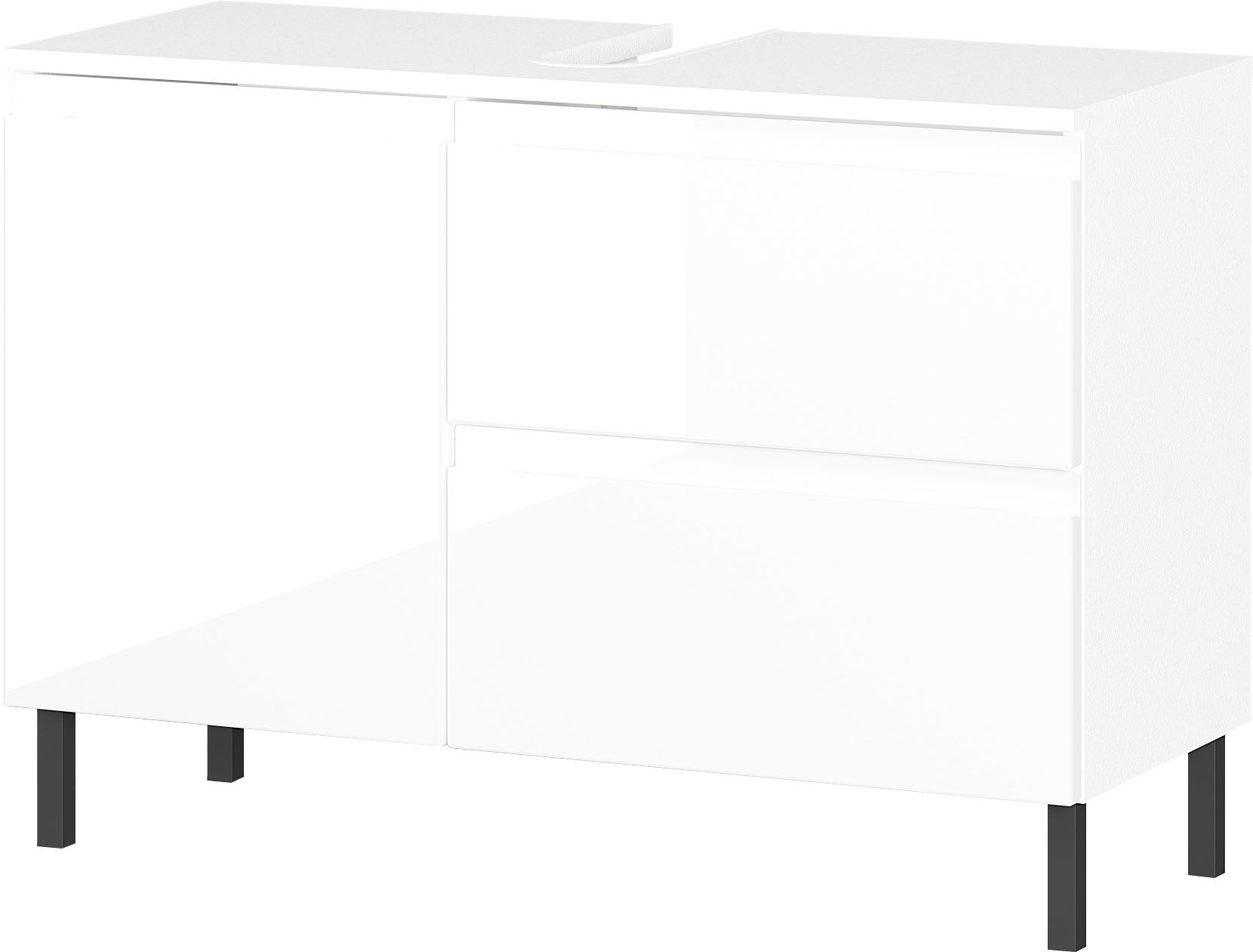 GERMANIA Waschbeckenunterschrank »Scantic« 1 Stk. tlg. mit Siphonausschnitt