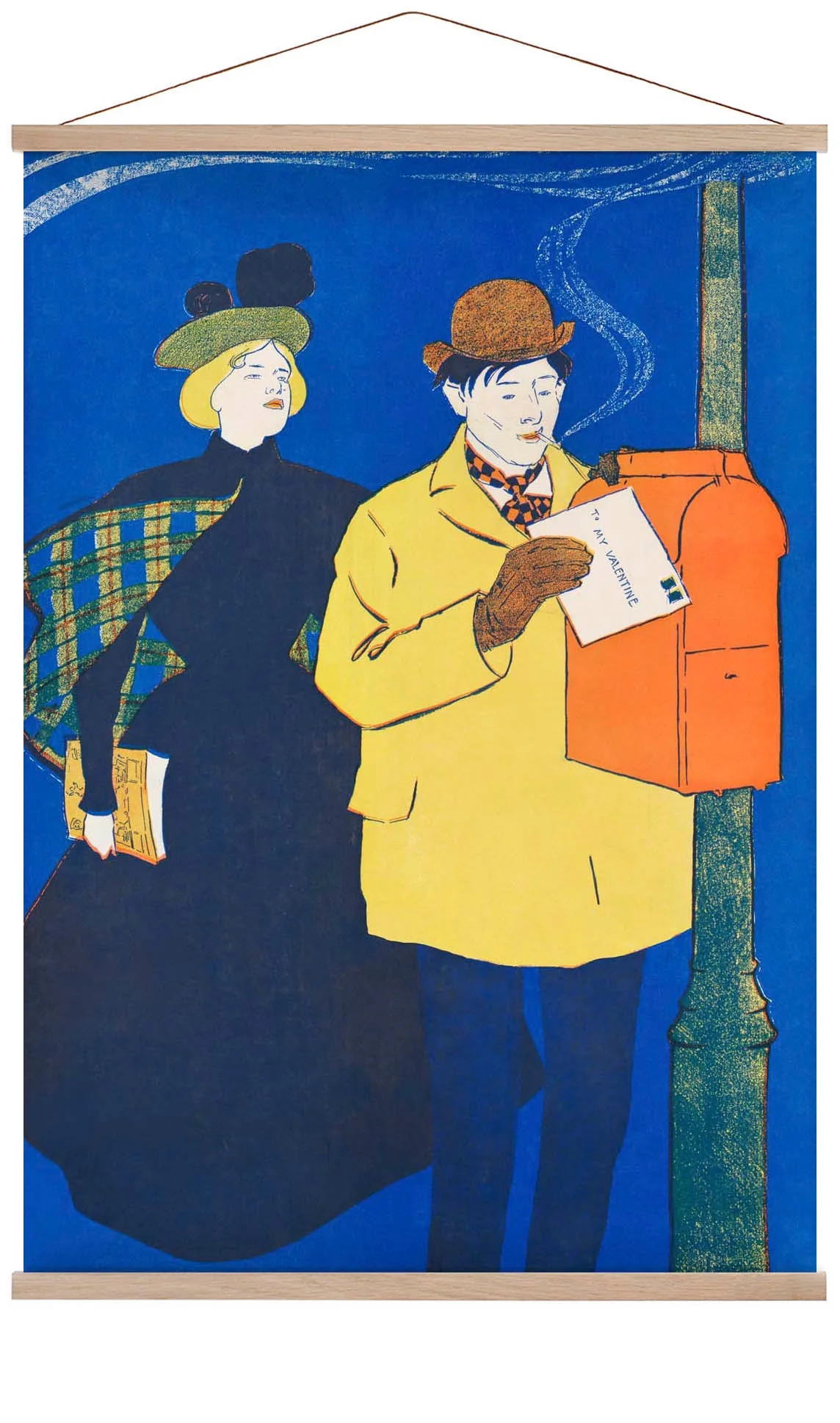 Mann und Frau senden Brief von Edward Penfield