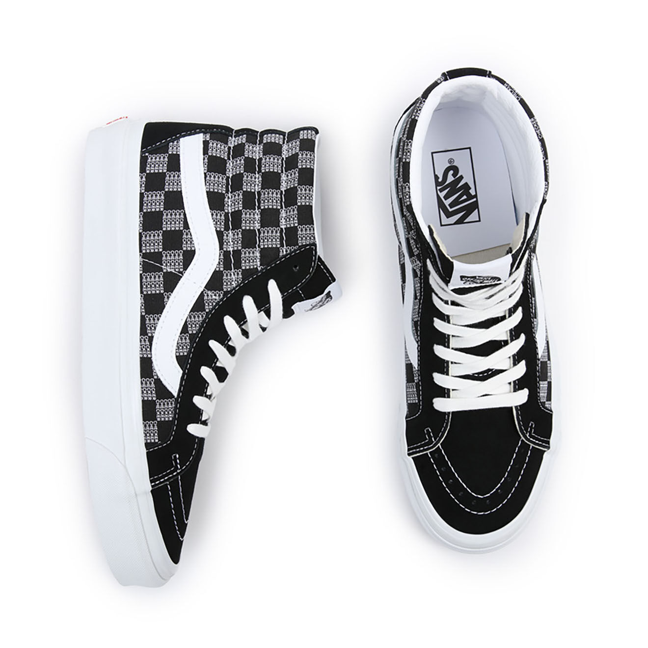 Vans Sneakers en Cuir & Textile SK8-Hi 38 DX noires