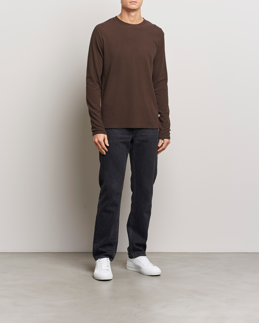 NN07 Clive Knitted Sweater Demitasse Brown