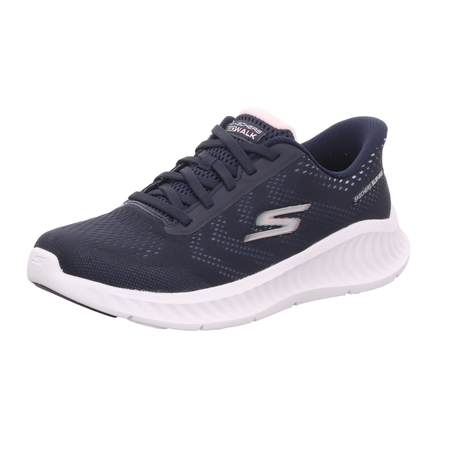 Skechers Damen-Sneaker SLIP-INS GO WALK NOW Blau-Weiß