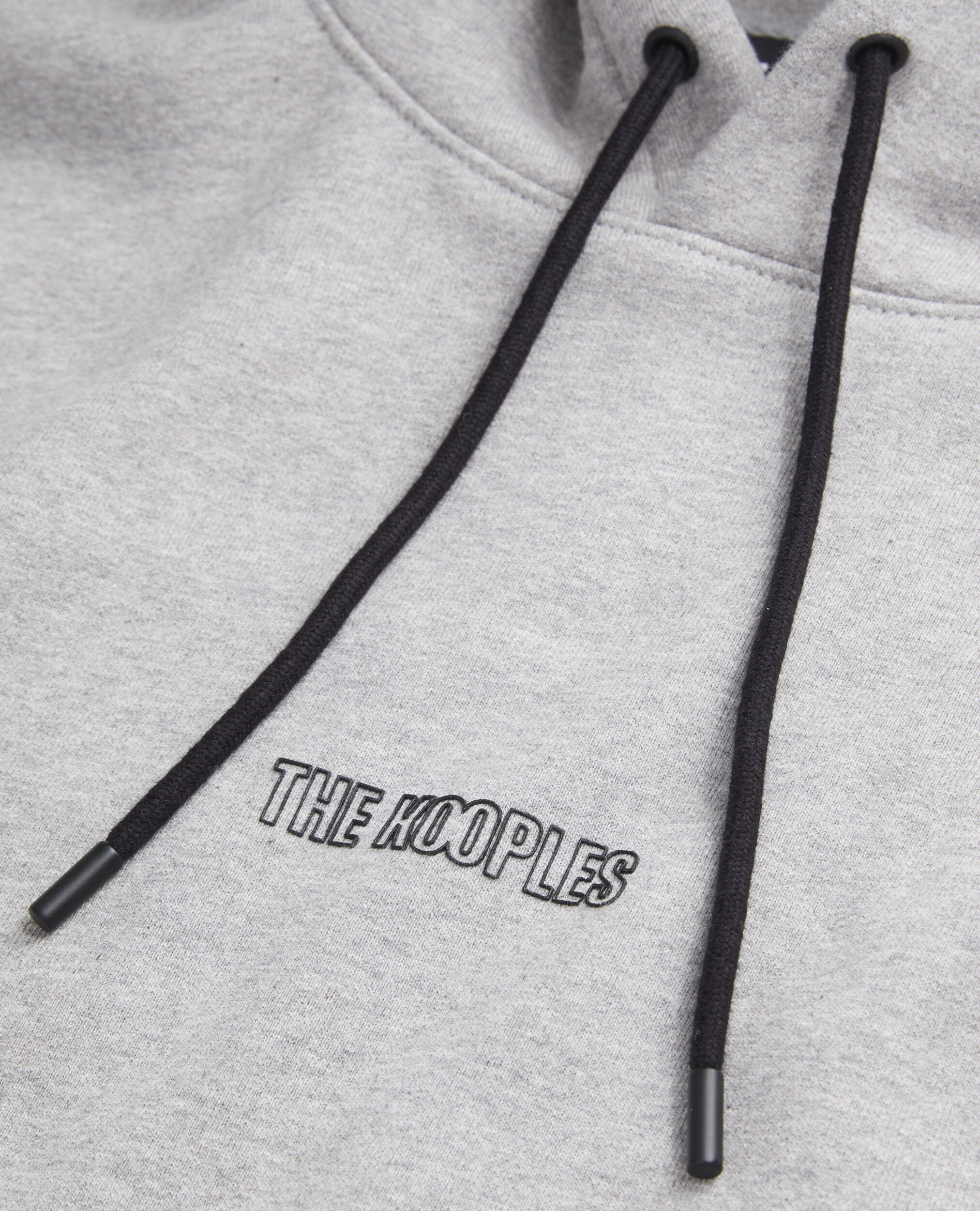 Sweatshirt biker gris à capuche