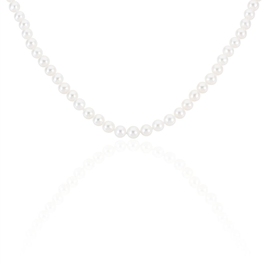 Collier Baroque Or Jaune Perle De Culture