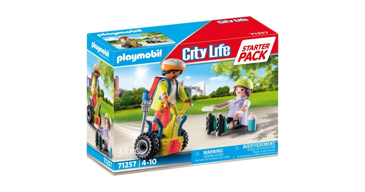 PLAYMOBILCity Life - Starterpack Rescue met segway Constructiespeelgoed  (71257)