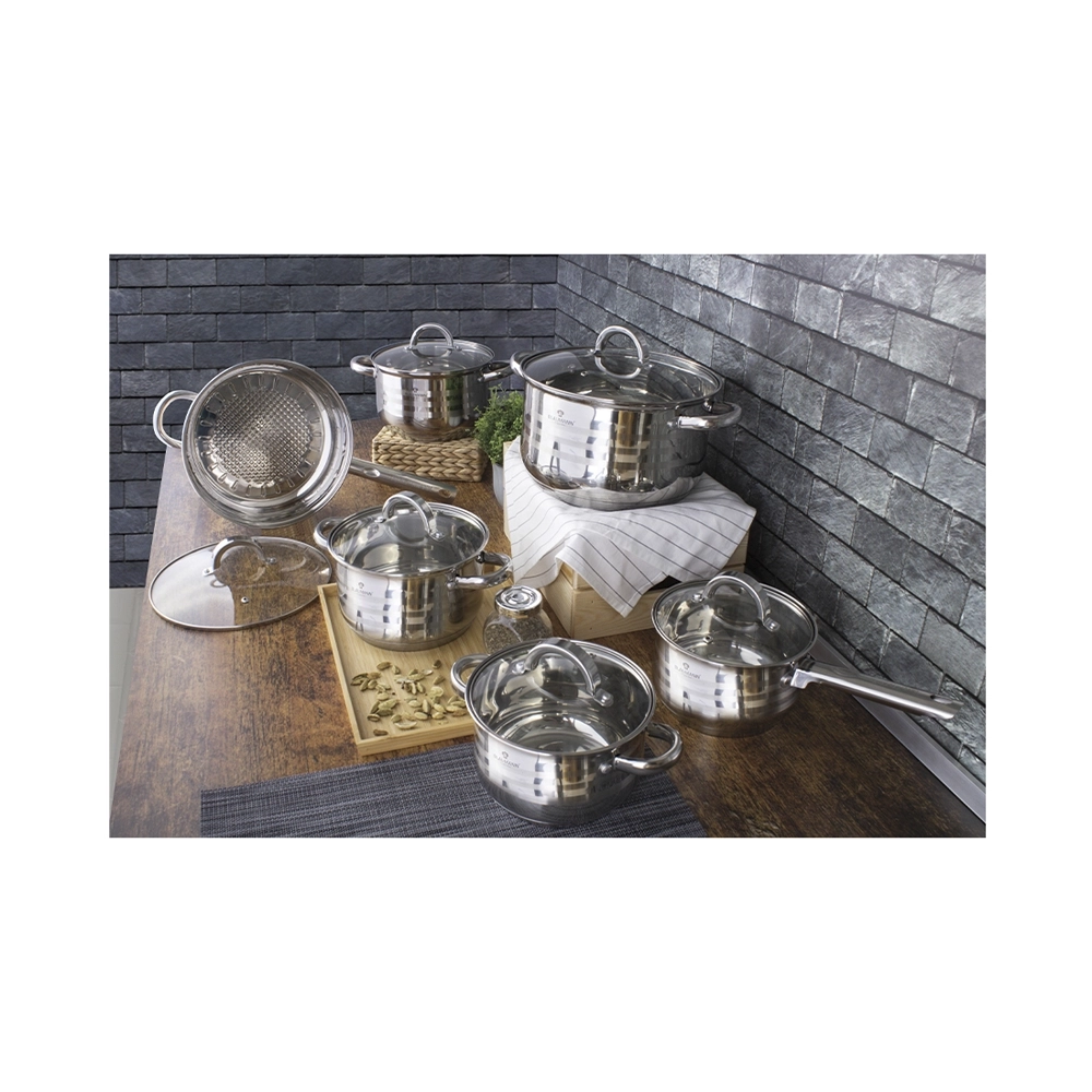 Blaumann 12-teiliges Kochgeschirr-Set Gourmet Line Shiny