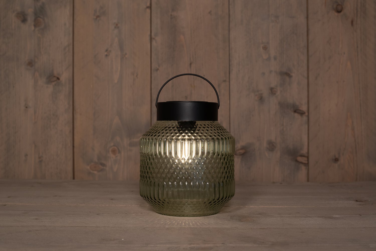 Anna's Collection solar lantaarn groen D 16 h 16 cm