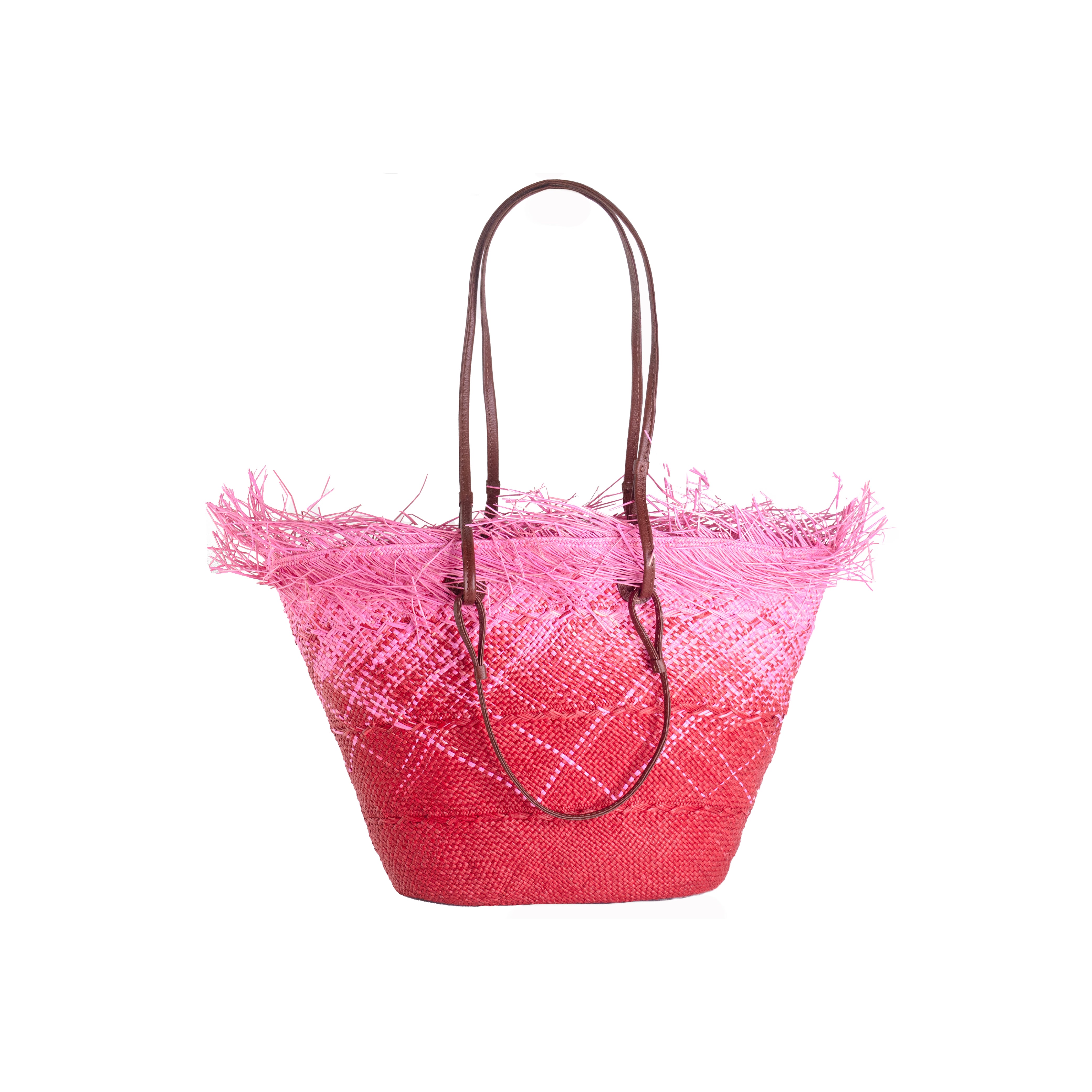 Panier moyen à bordure effilochée