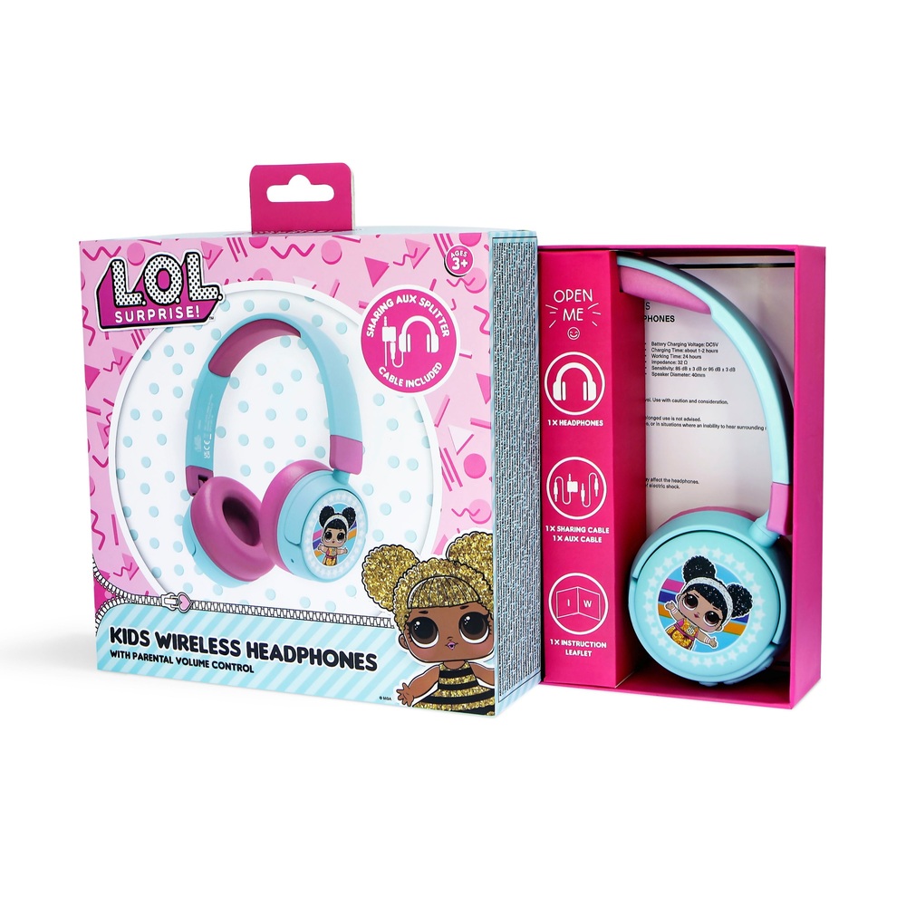 LOL Surprise! Kabellose Bluetooth-Kopfhörer für Kinder