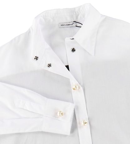 Dolce & Gabbana Bluse - 90er - Weiß/Schwarz