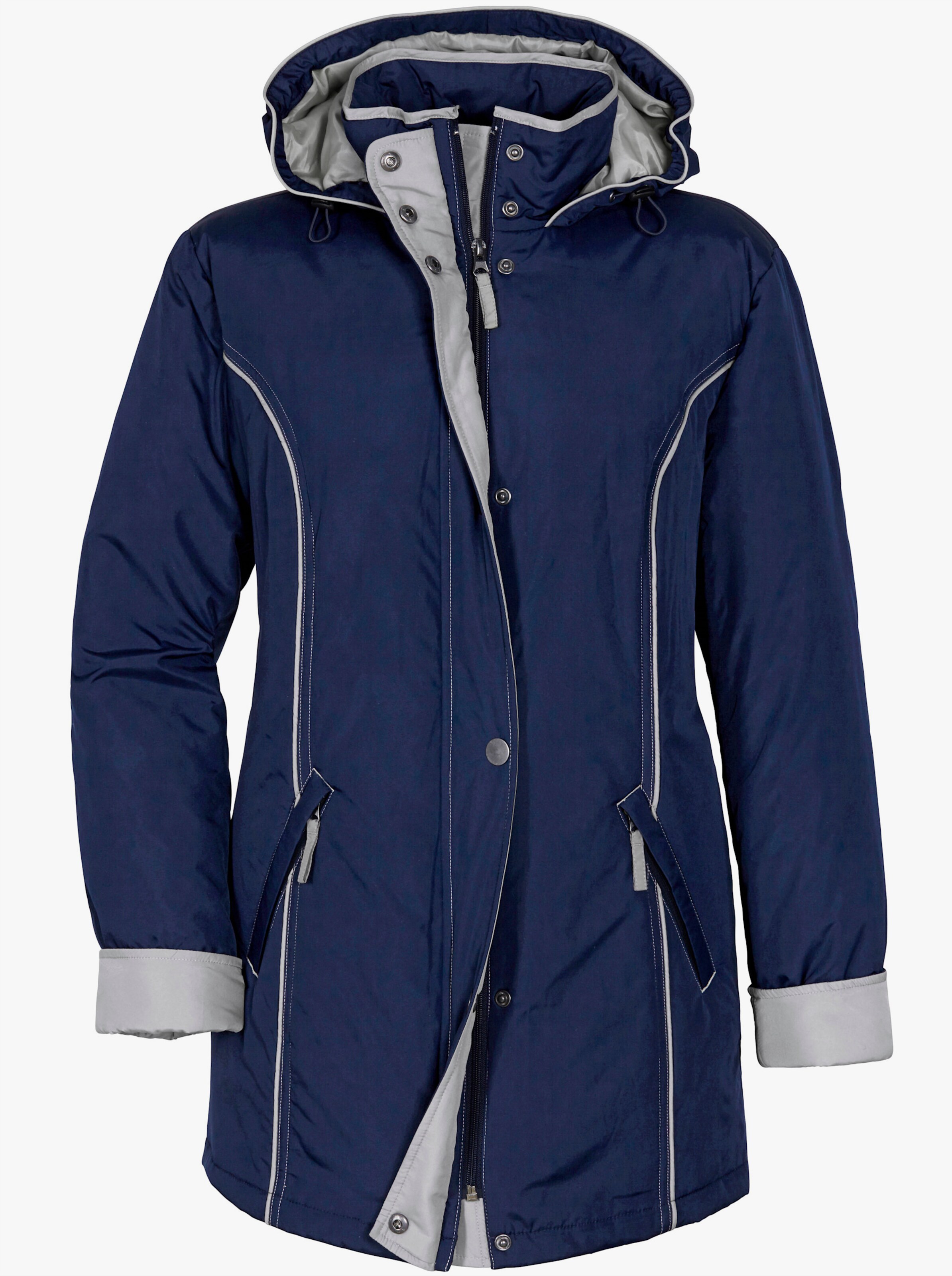 Funktionsjacke mit weitenregulierbarem Saum