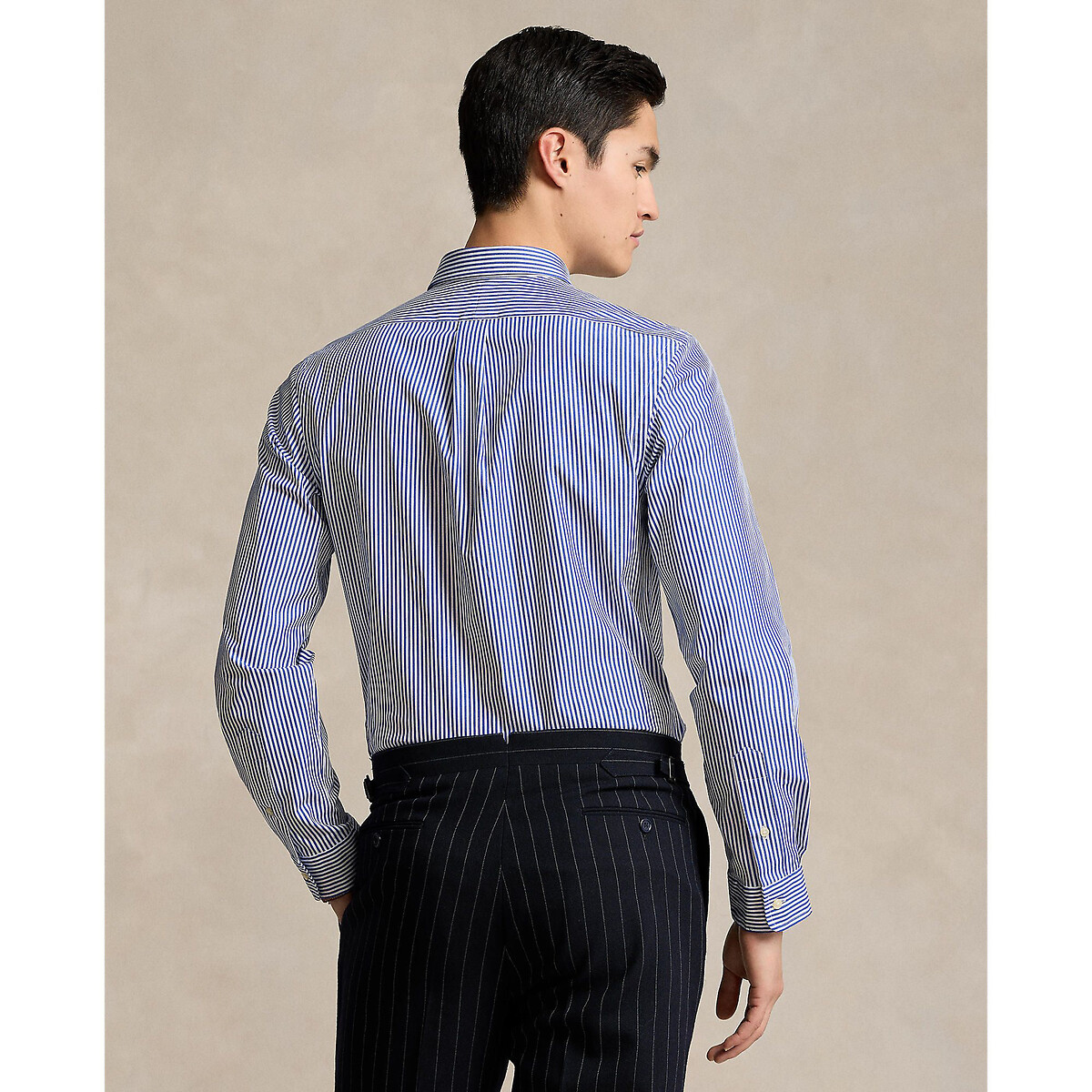 POLO RALPH LAUREN<br>Camisa ajustada em popeline elástica