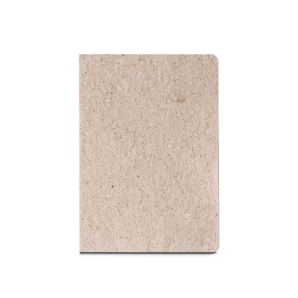 hi!dea 93290 - Bloc-notes A5 avec couverture semi-rigide fabriquée à partir de déchets de feuilles de thé (65%)