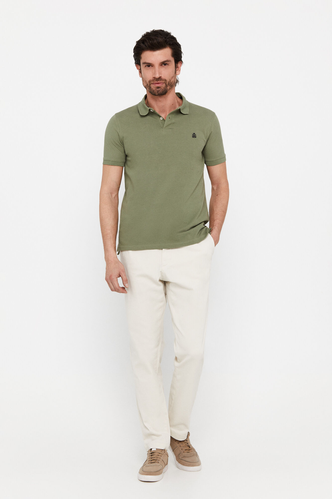 Polo básica piqué slim - Pernas