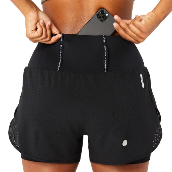 Short running ASICS ROAD 2-N-1 3.5IN SHORT W PERFORMANCE BLACK/PERFORMANCE BLACK