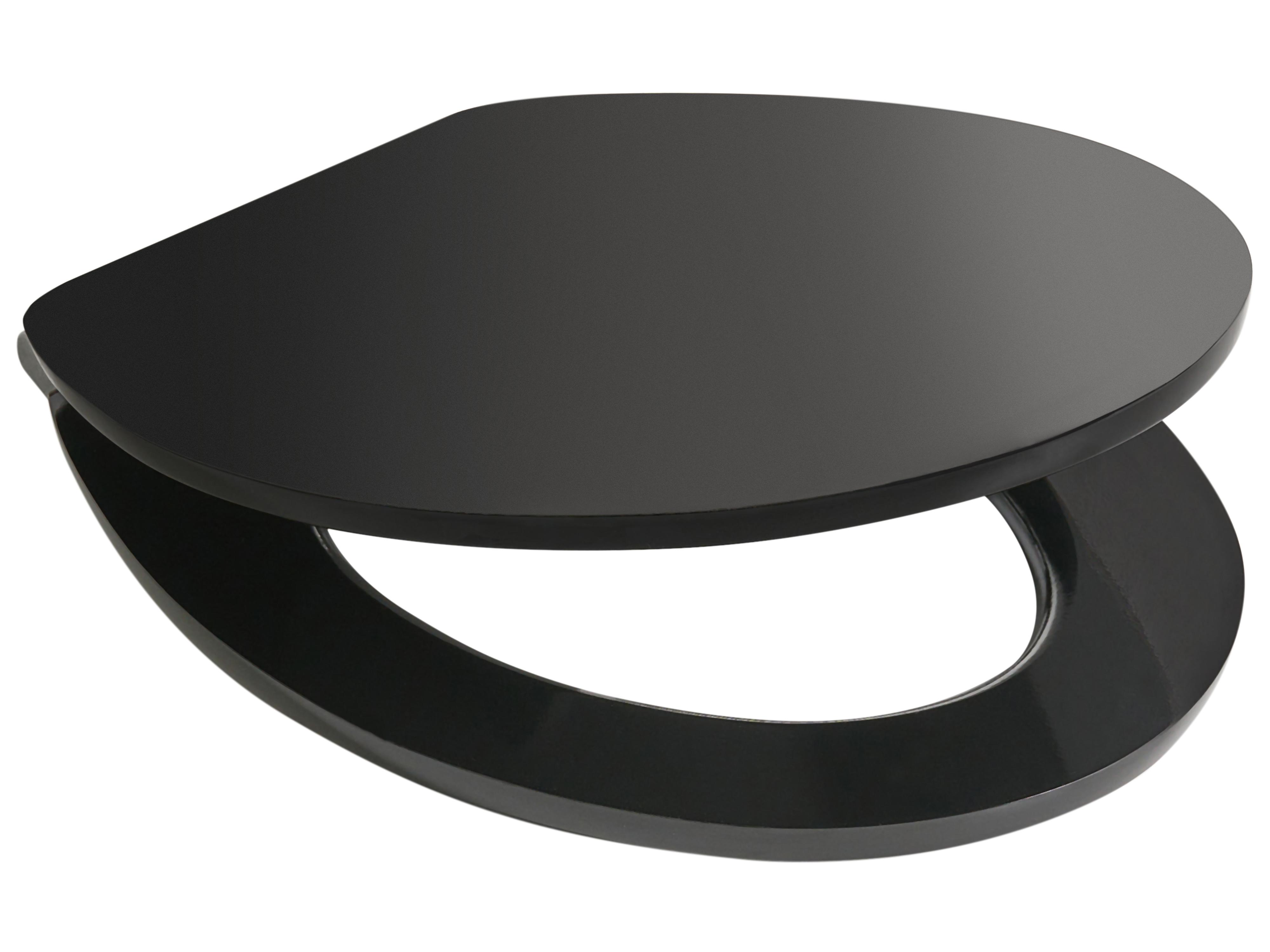 Toiletbril INIRIDA soft-close MDF Zwart