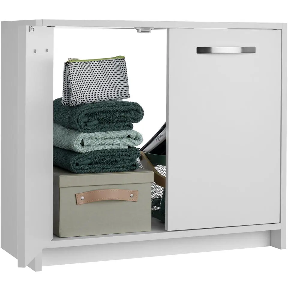 tectake Wastafelonderkast Katalina, ruim, draagkracht 20 kg, Wit