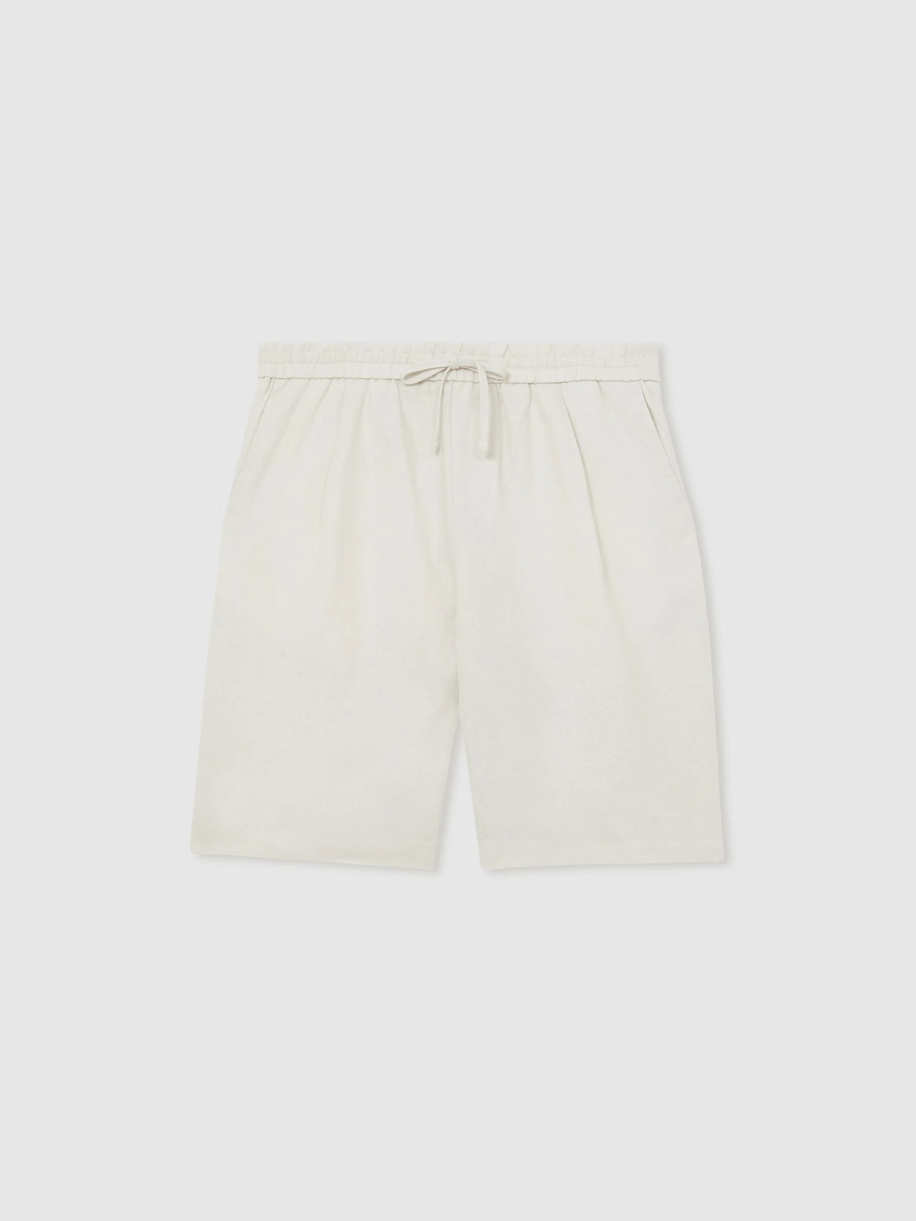 Pastelgeel - Reiss - Barges - Linnen short met trekkoord