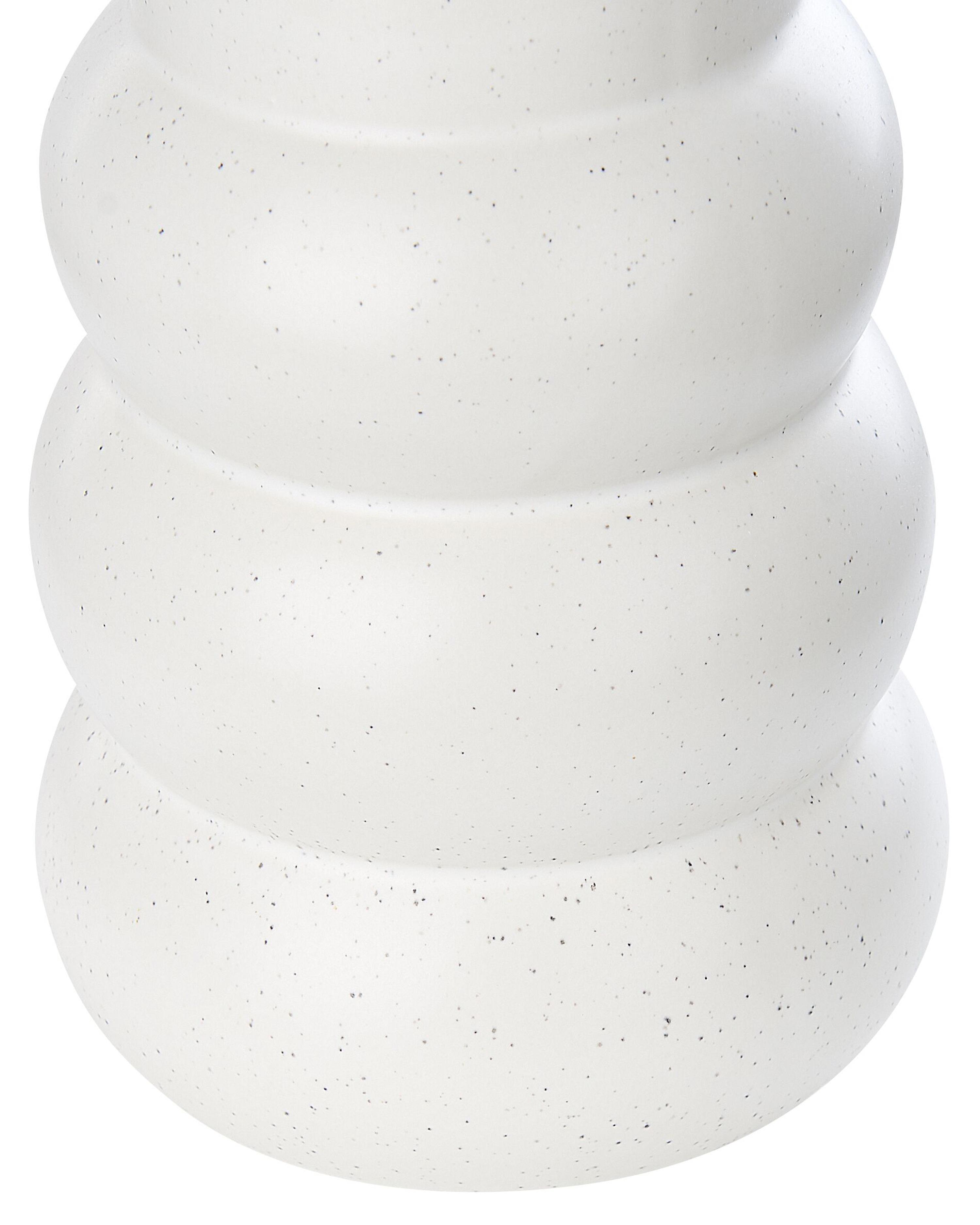 Bloemenvaas PIREAS Steengoed 22 cm Wit