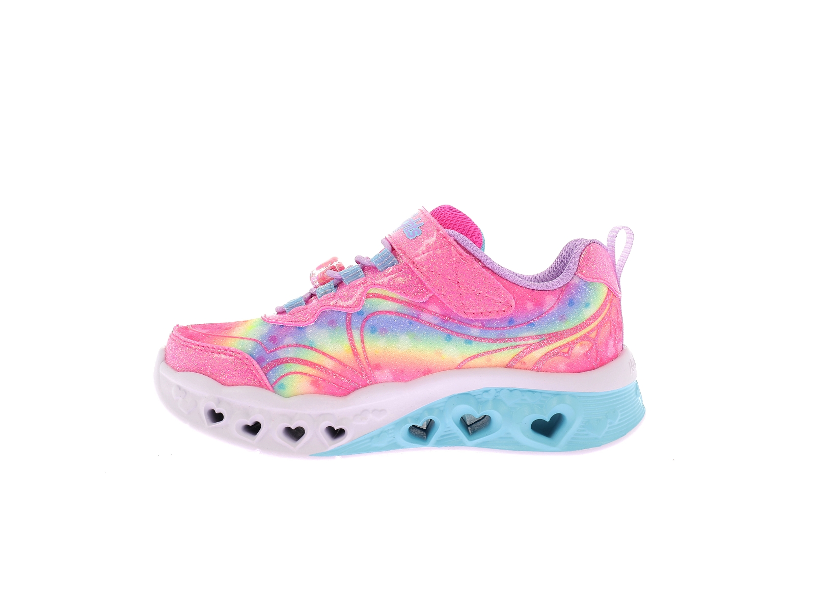 Skechers-FLUTTER HEARTS LIGHTS GRO Synthétique Rose fluo